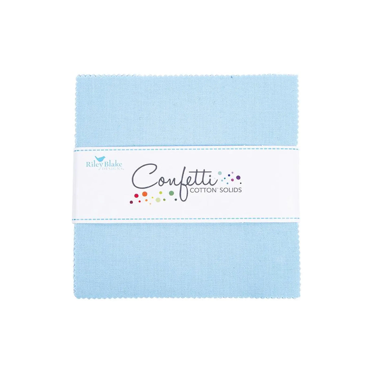 Confetti Cotton 5" Stacker Blue Riley Blake 5-120-boyblue-42