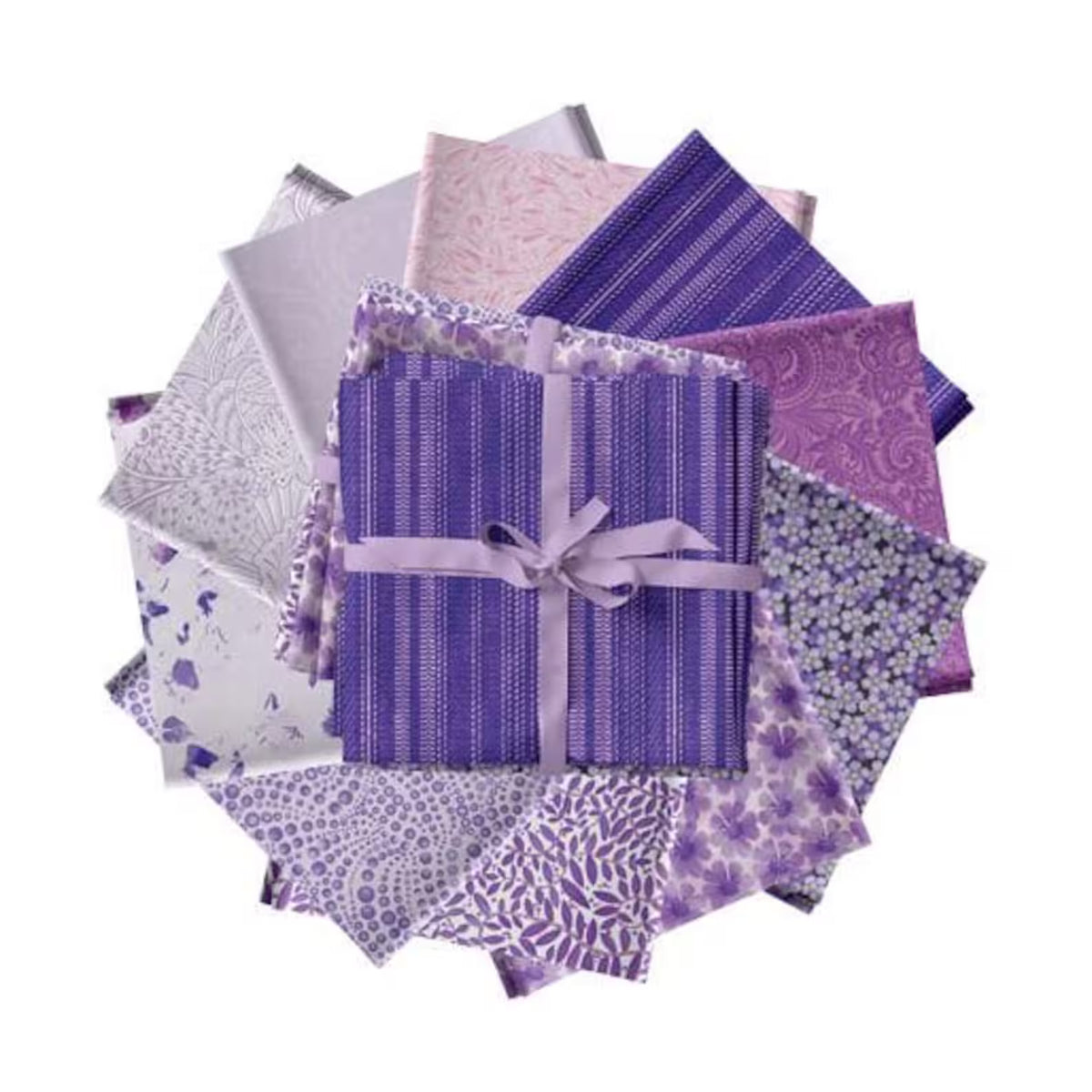 Color Elements Purple CEPURPK 10pc Fat Quarter Benartex