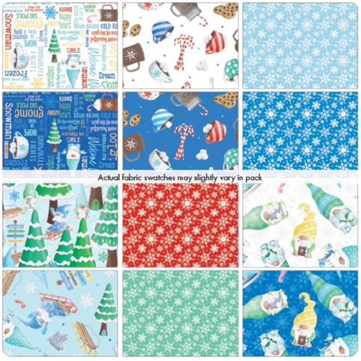Gnome Wonderland 10" Squares Layer Cake by Andi Metz GNW10PK Benartex Kanvas