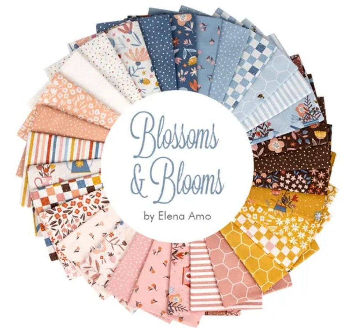 Blossoms And Blooms 31 Fat Quarter Bundle by Elena Amo Moda Fabrics 39050AB