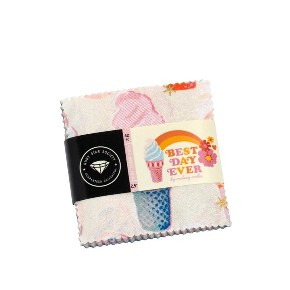 Best Day Ever 2.5 Mini Charm Pack 42 Pieces by Melody Miller for Ruby Star Society