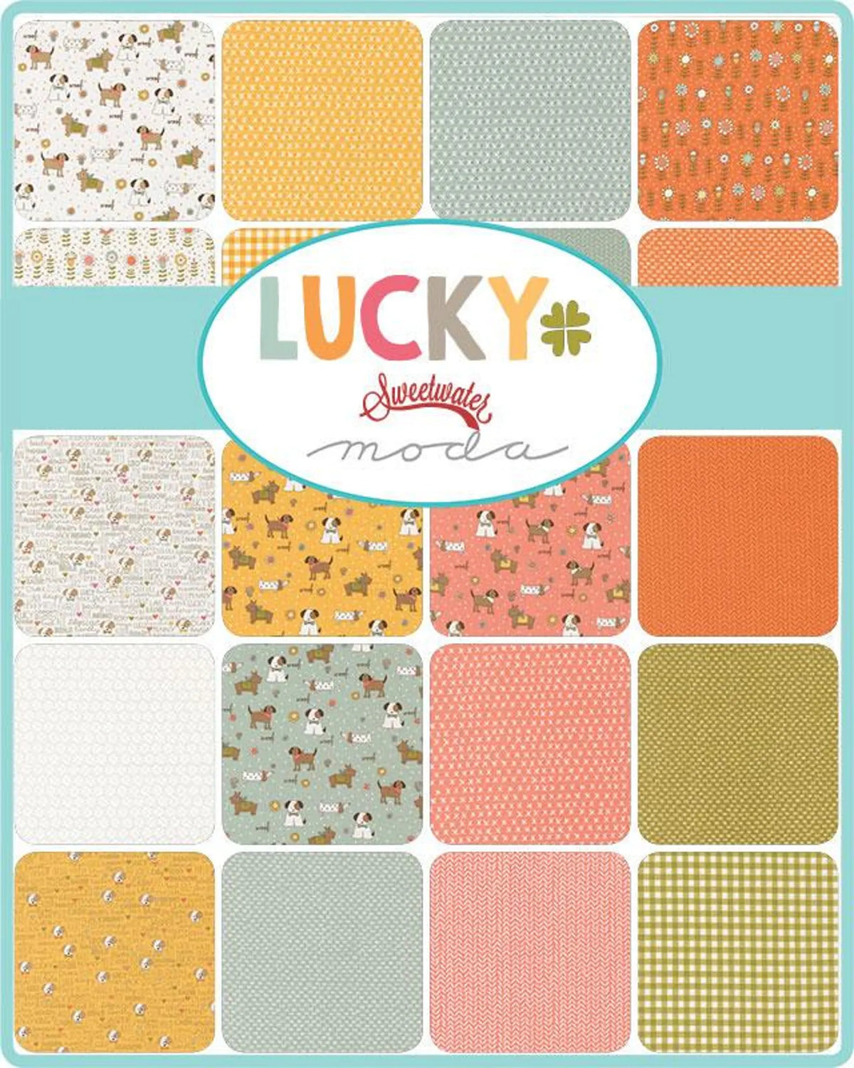 Lucky 2.5" Mini Charm Pack 42 Pieces by Sweetwater for Moda Fabrics