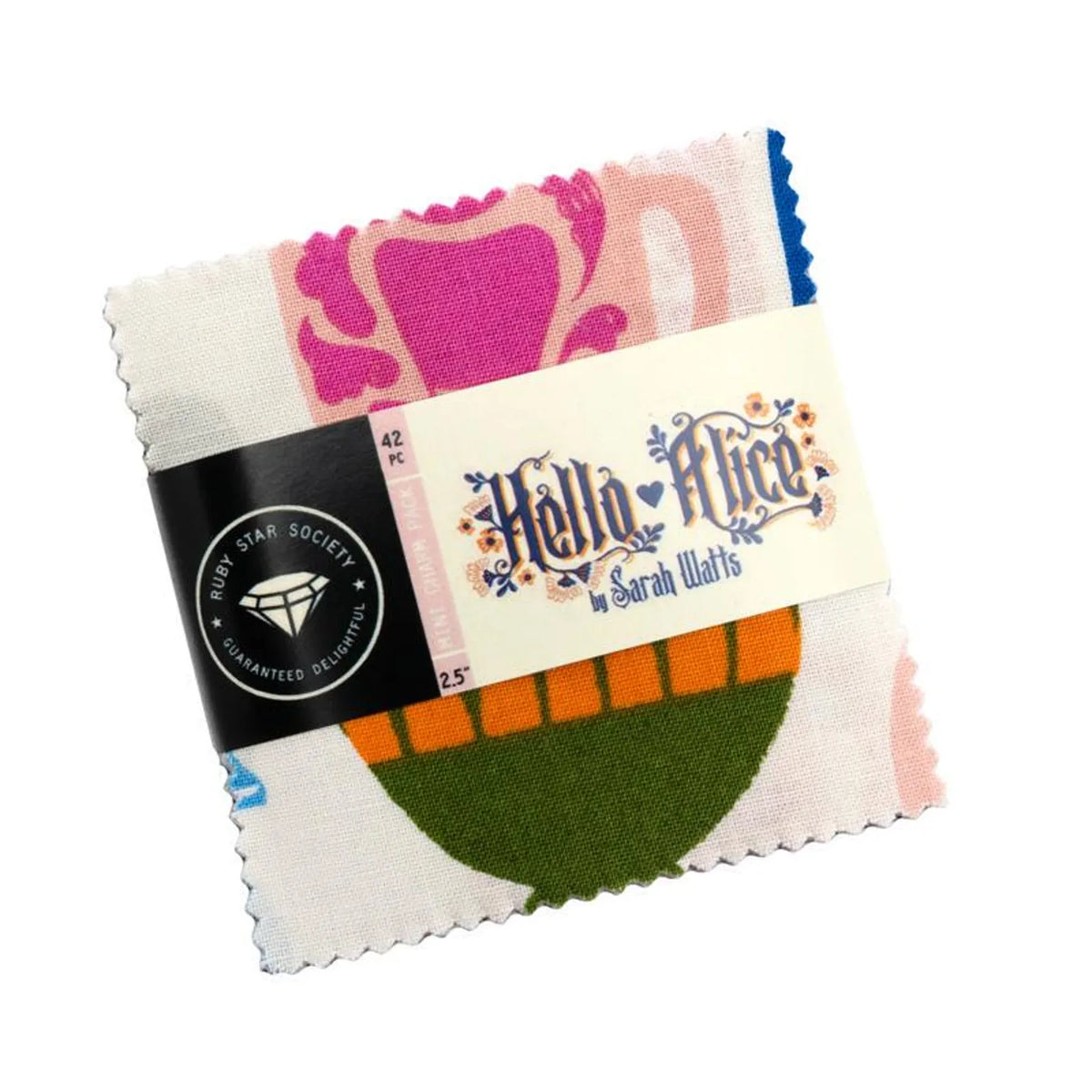 Hello Alice 2.5 Mini Charm Pack 42 Pieces by Sarah Watts for Ruby Star Society