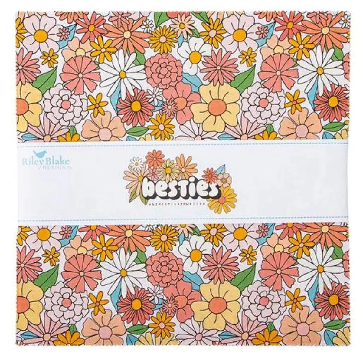 Besties 10" Stacker Layer Cake Riley Blake 10-15810-42