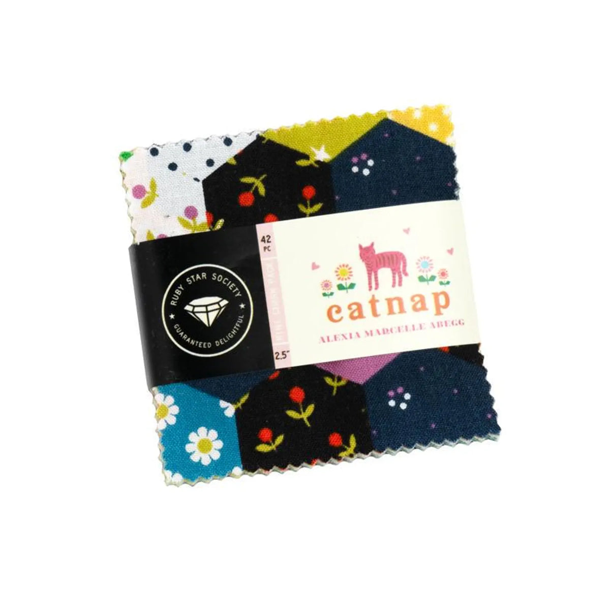 Catnap 2.5 Mini Charm Pack 42 Pieces by Alexia Marcelle Abegg for Ruby Star Society