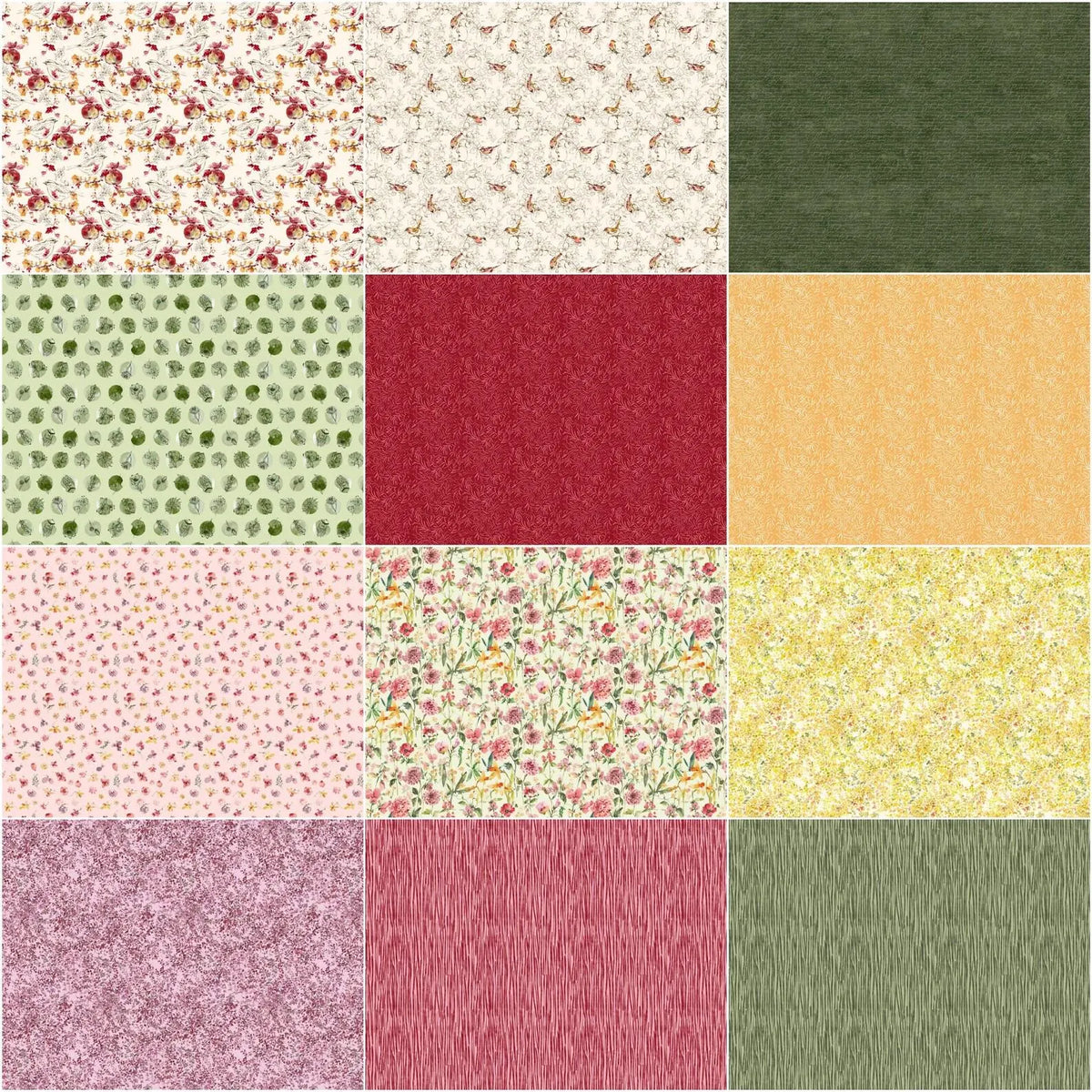 Figo Blooming Memories 5" Squares Hina Mirza CMEMO42-10