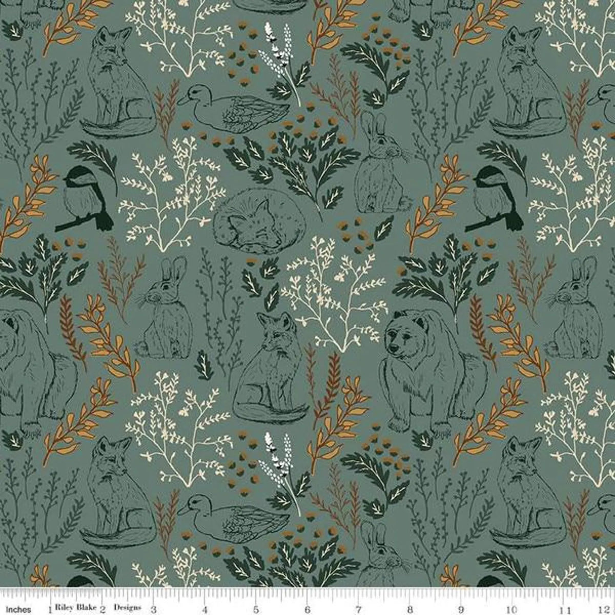 Let's Wander Main Teal by Casey Cometti for Riley Blake Designs C16880R-TEAL by the Half Yard