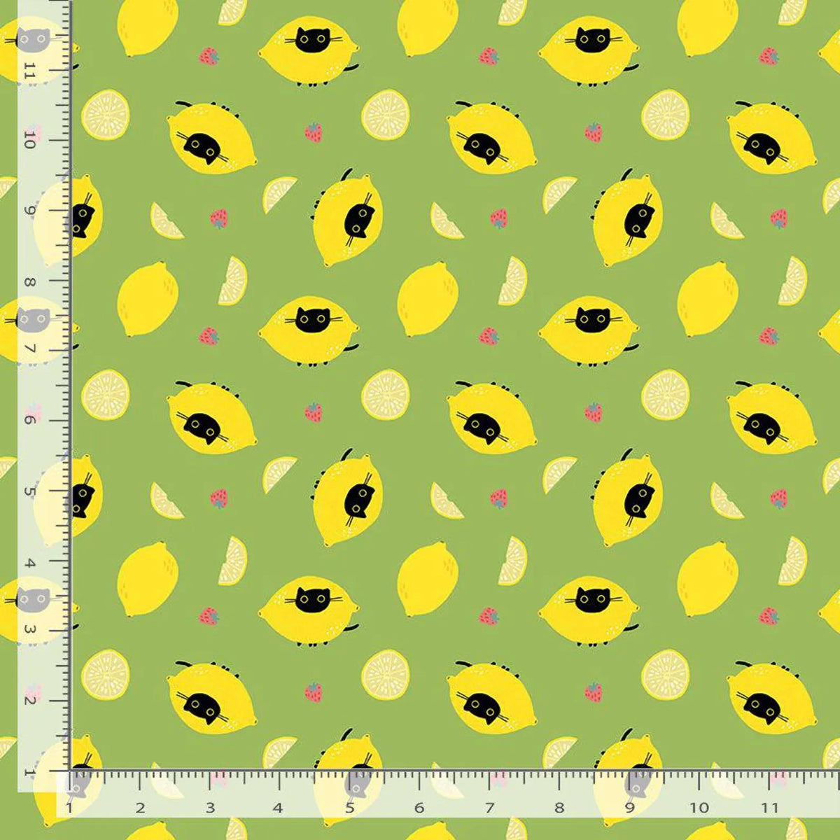 Furruit Cocktail Sour Puss in Treetop STELLA-DLW3330 Leezaworks Half Yard