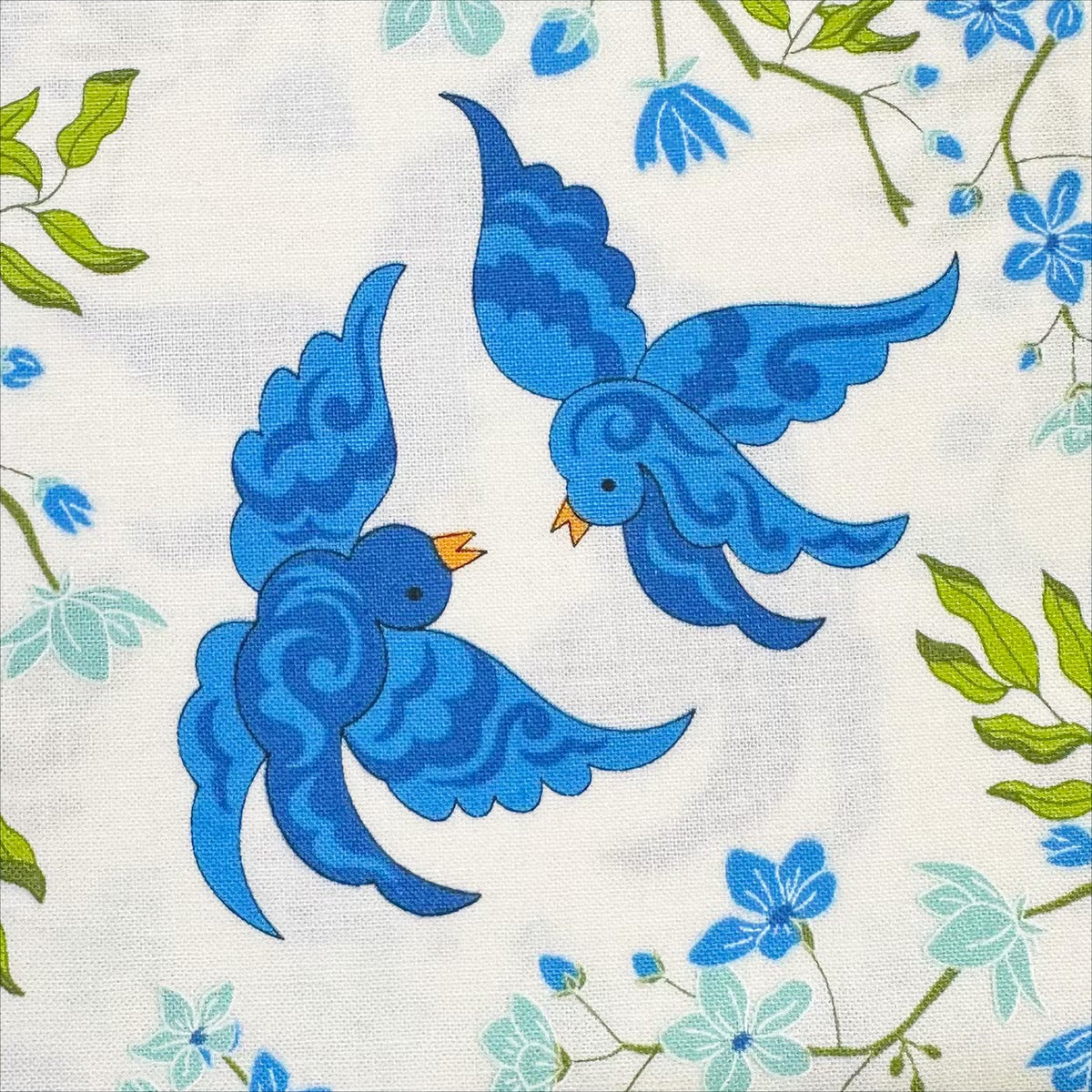Legendary Love 45051 22 Porcelain Navy Sariditty Moda Half Yard