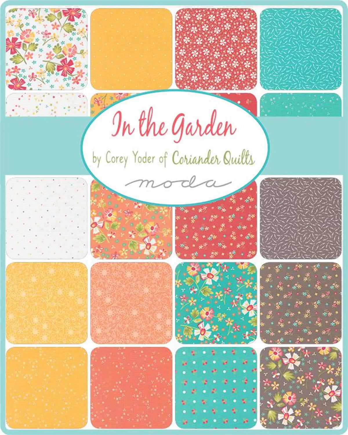 In The Garden by Corey Yoder 2.5" Mini Charm Pack Moda