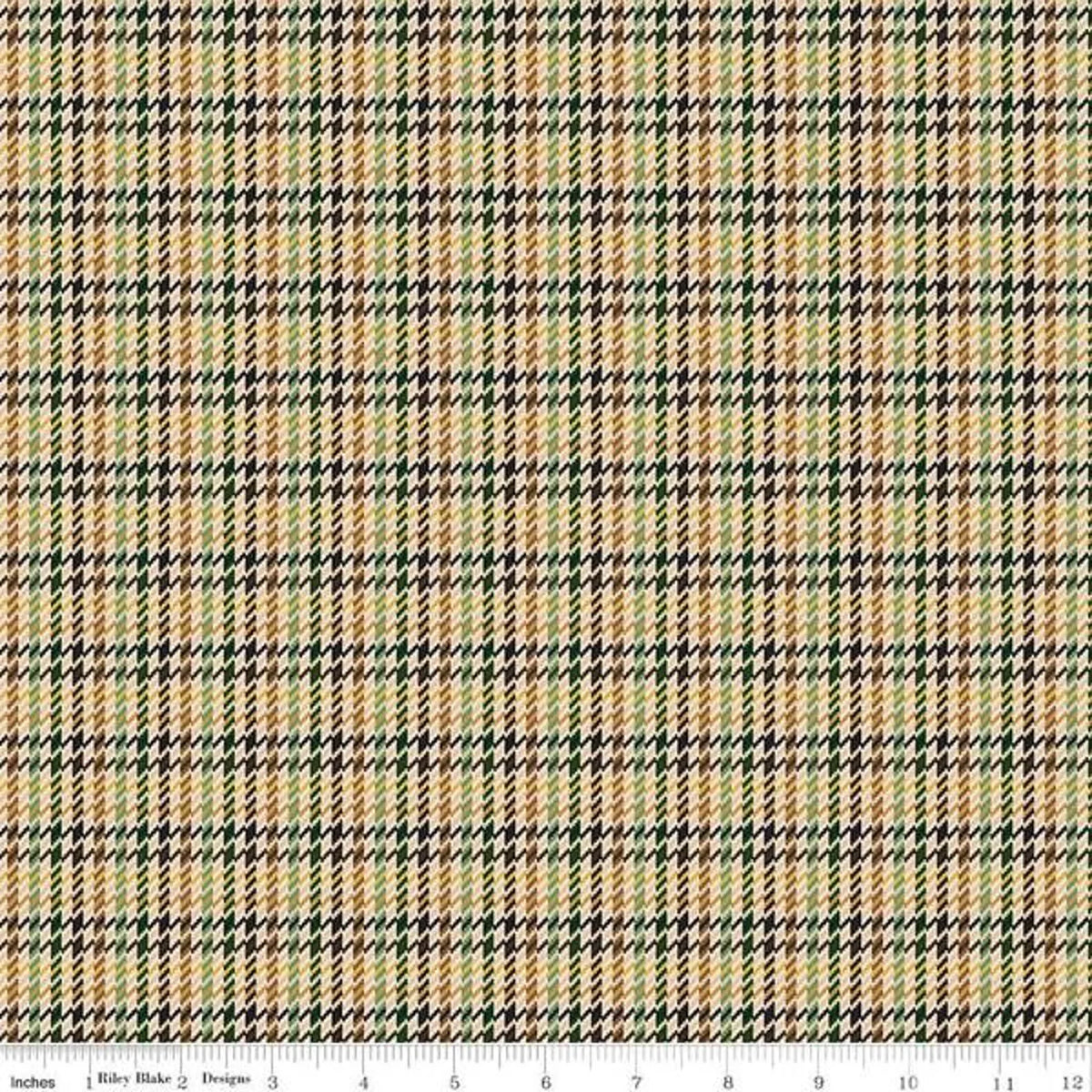 Plaid Venture Club Retriever in Forest for Riley Blake C17046-FOREST Half Yard
