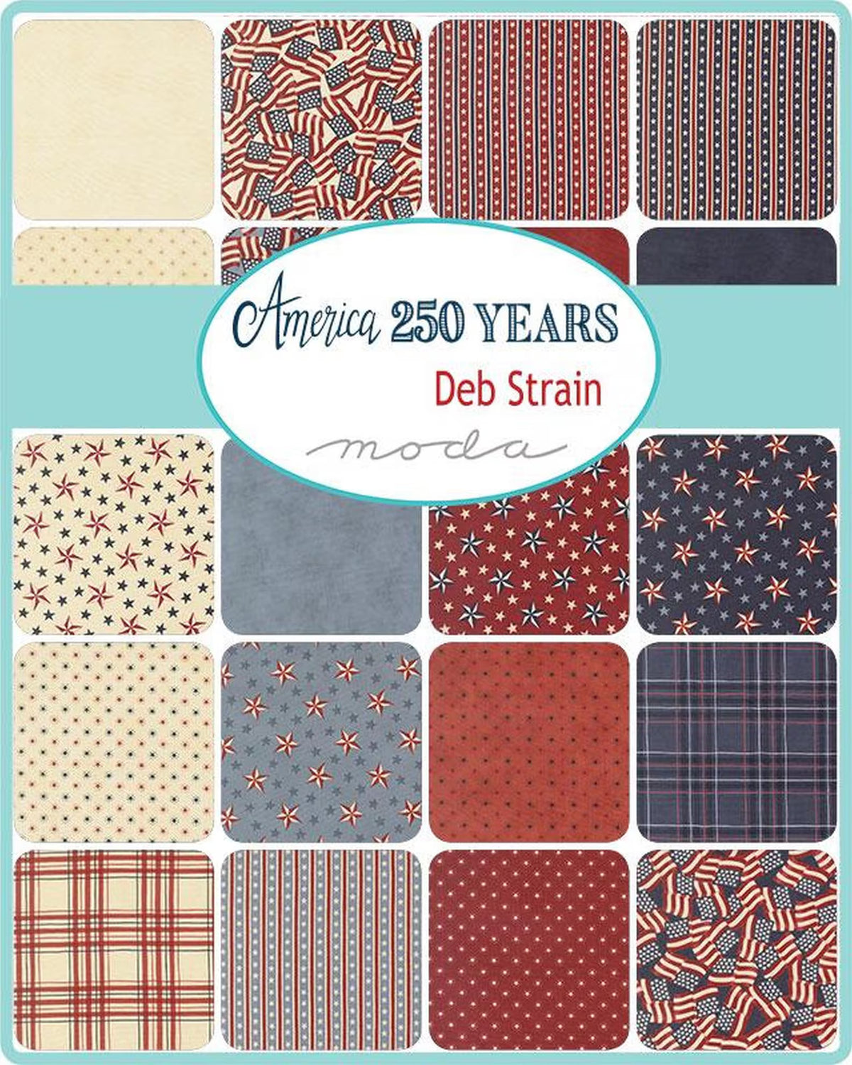 America 250 Years 10" Layer Cake by Deb Strain Moda Fabrics 56180LC