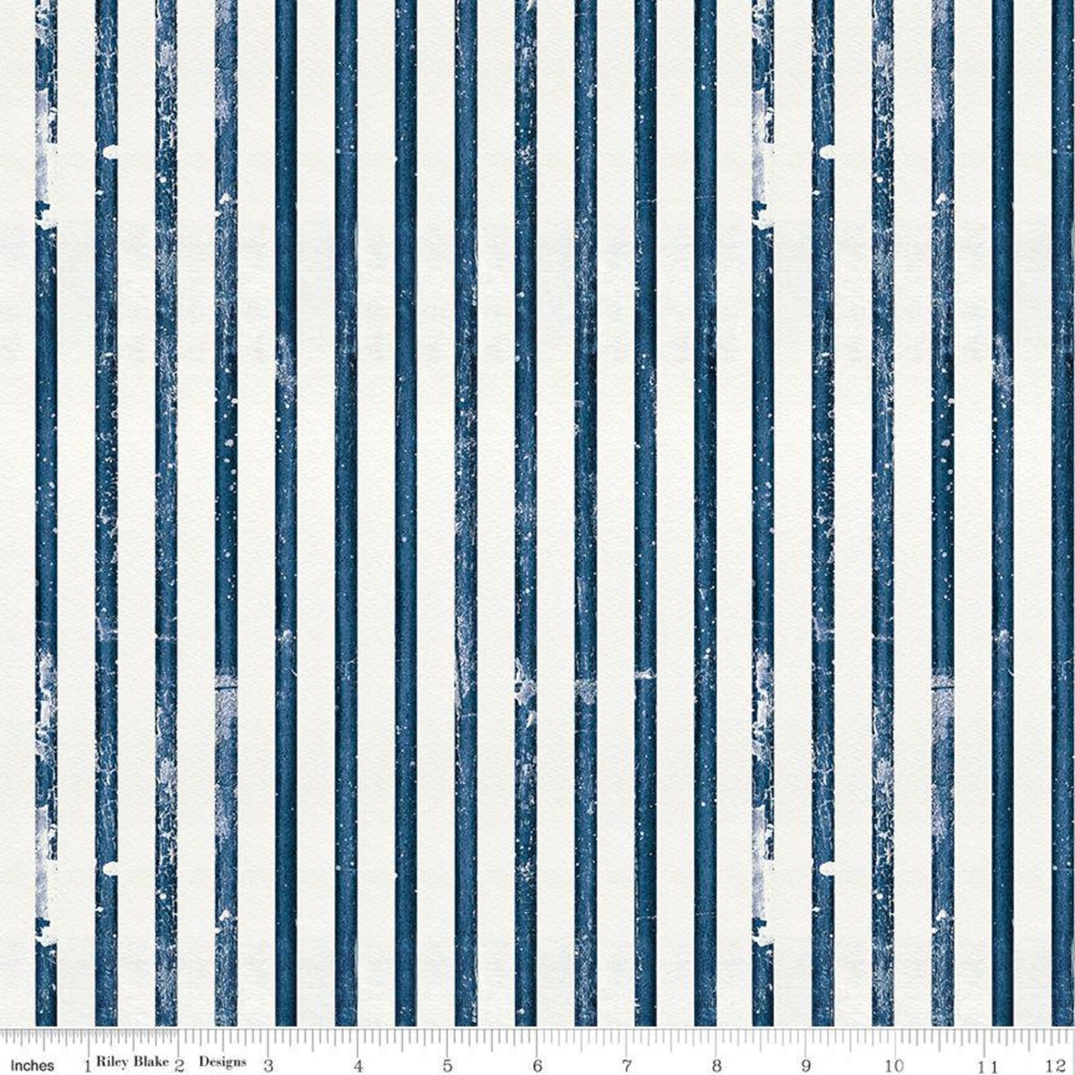 Sew America Faded Stripes Blue C17349-BLUE J. Wecker Frisch Riley Blake Half Yard