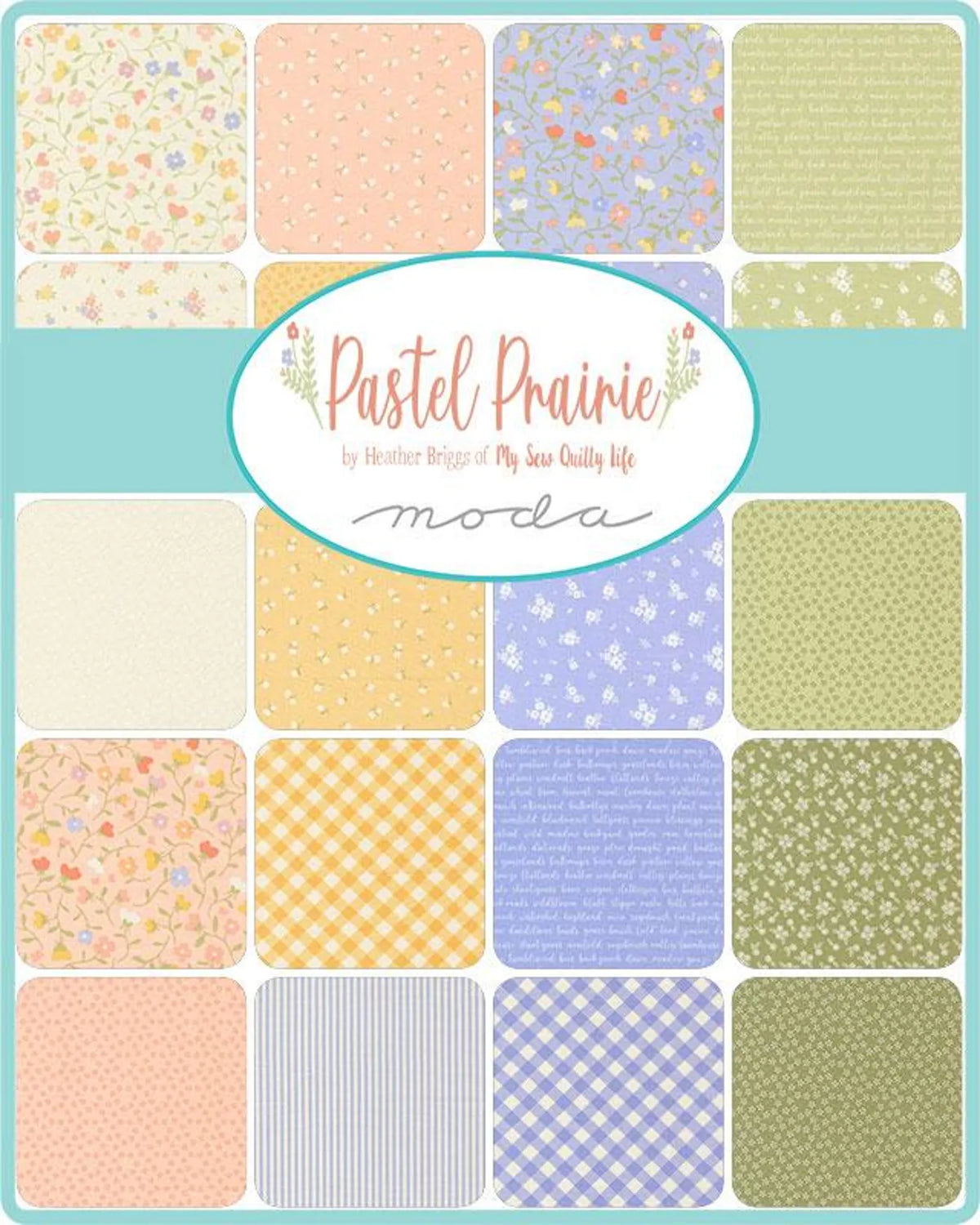 Pastel Prairie by My Sew Quilty Life 2.5" Jelly Roll Moda