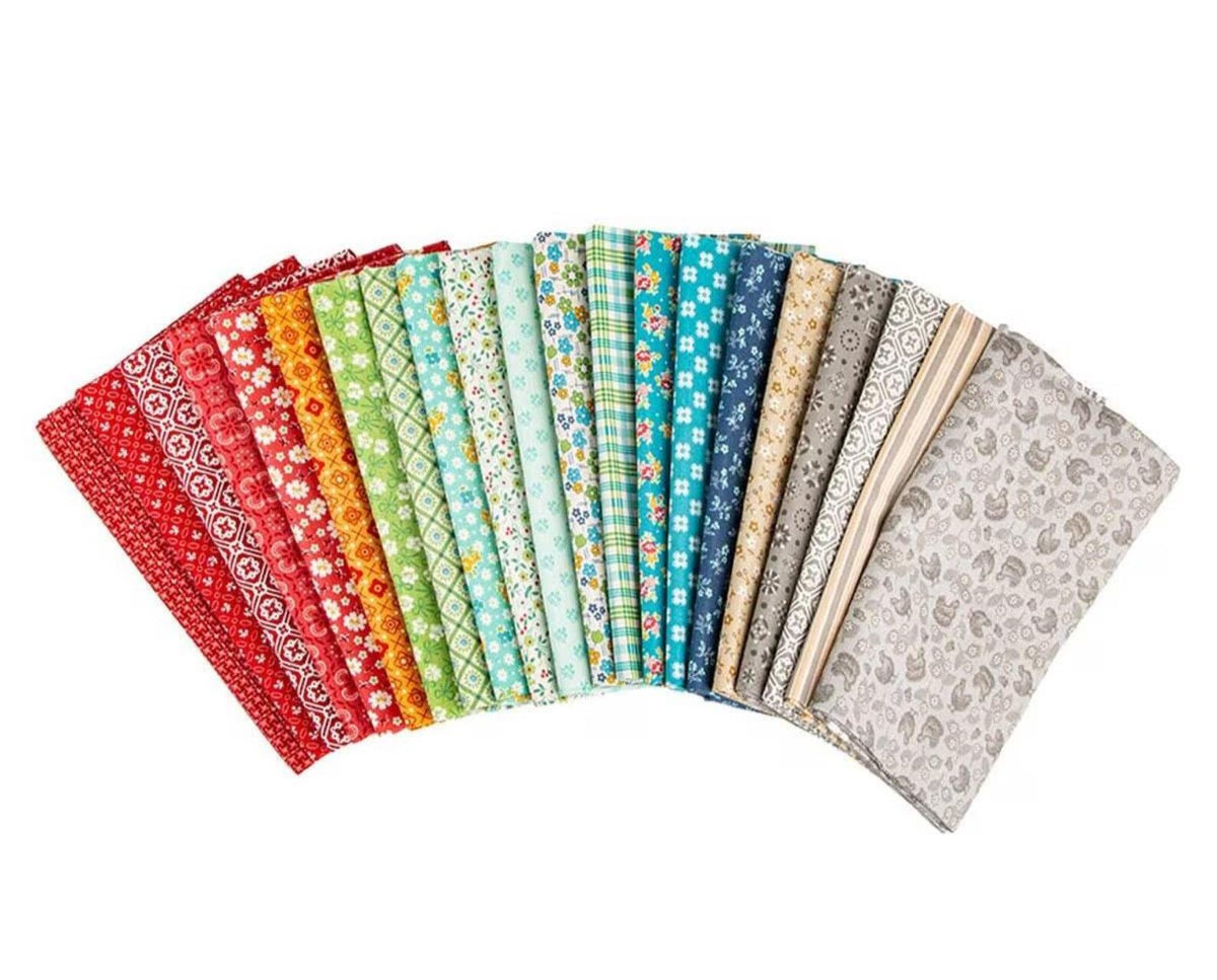 21 Fat Quarter Bundle Farmer's Daughter Pewter Riley Blake 61M