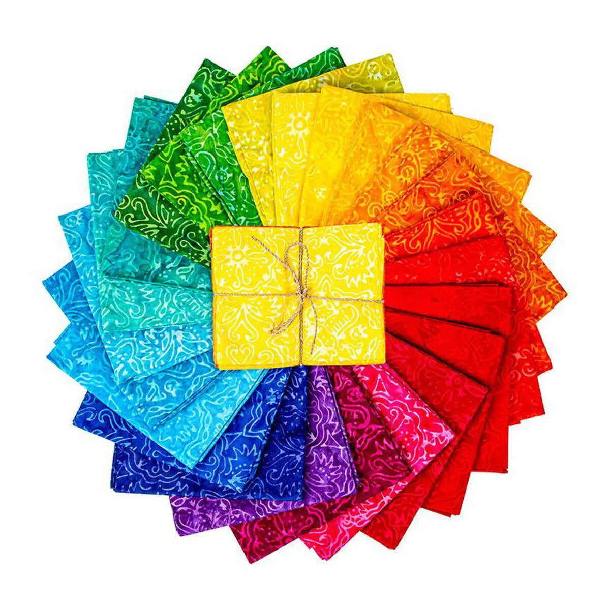 Expressions Batiks Rainbow 24 Fat Quarter Bundle by Riley Blake Designs FQ-21701-24