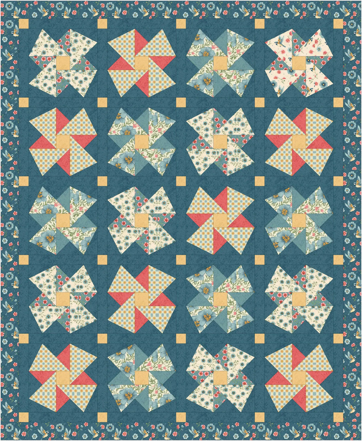 Tippy, Tippy, Toe Quilt Pattern By Bryn Mawr Quilts LLC