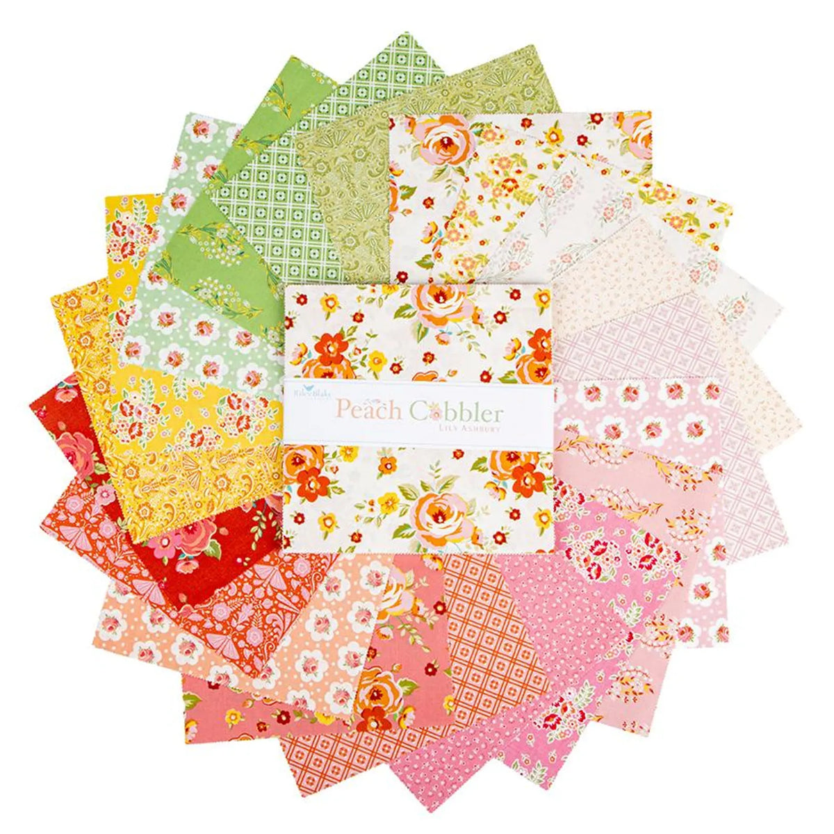 Peach Cobbler 5" Stacker (Charm Pack) Lily Asbury Riley Blake