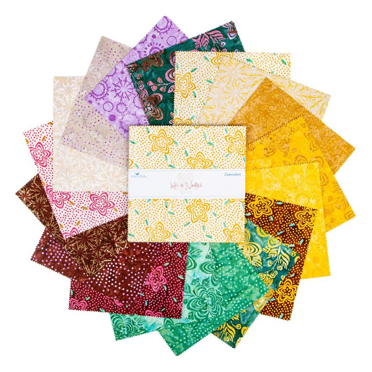 Batiks Ink & Nectar 10­-23605­-42 10" Stacker Riley Blake
