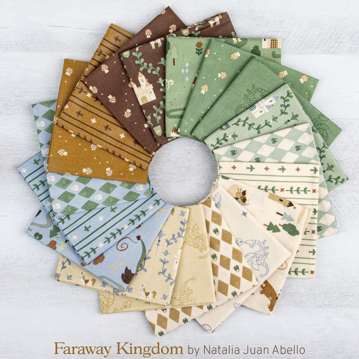 Faraway Kingdom 2.5" Rolie Polie RP-17430-40 Strips Riley Blake