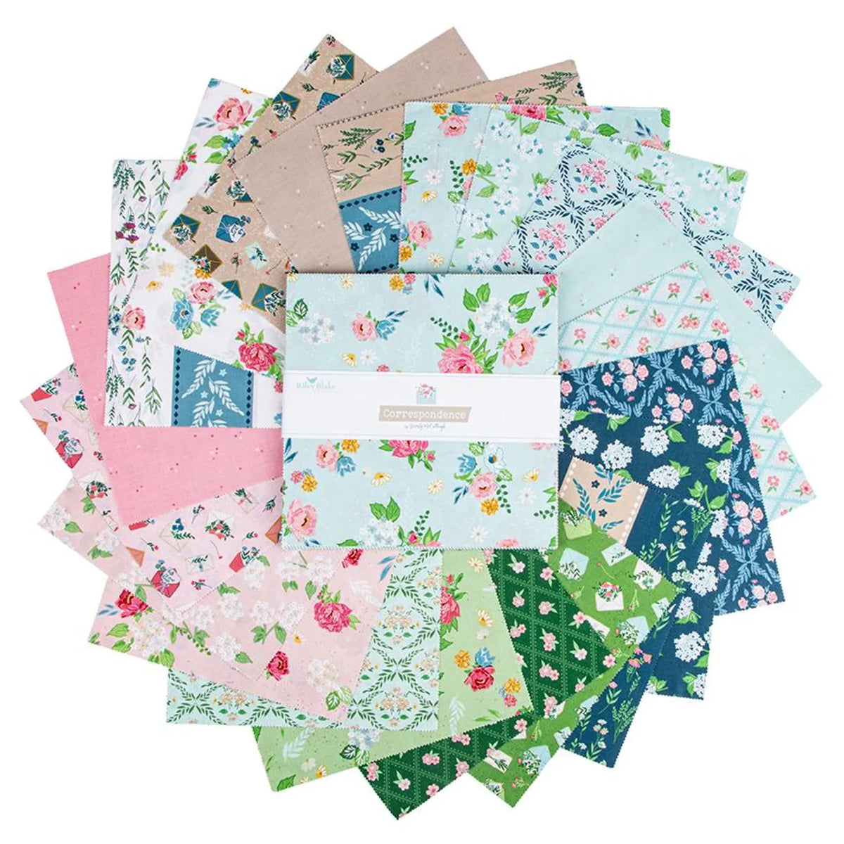 Correspondence 10" Stacker by Beverly McCollough Riley Blake