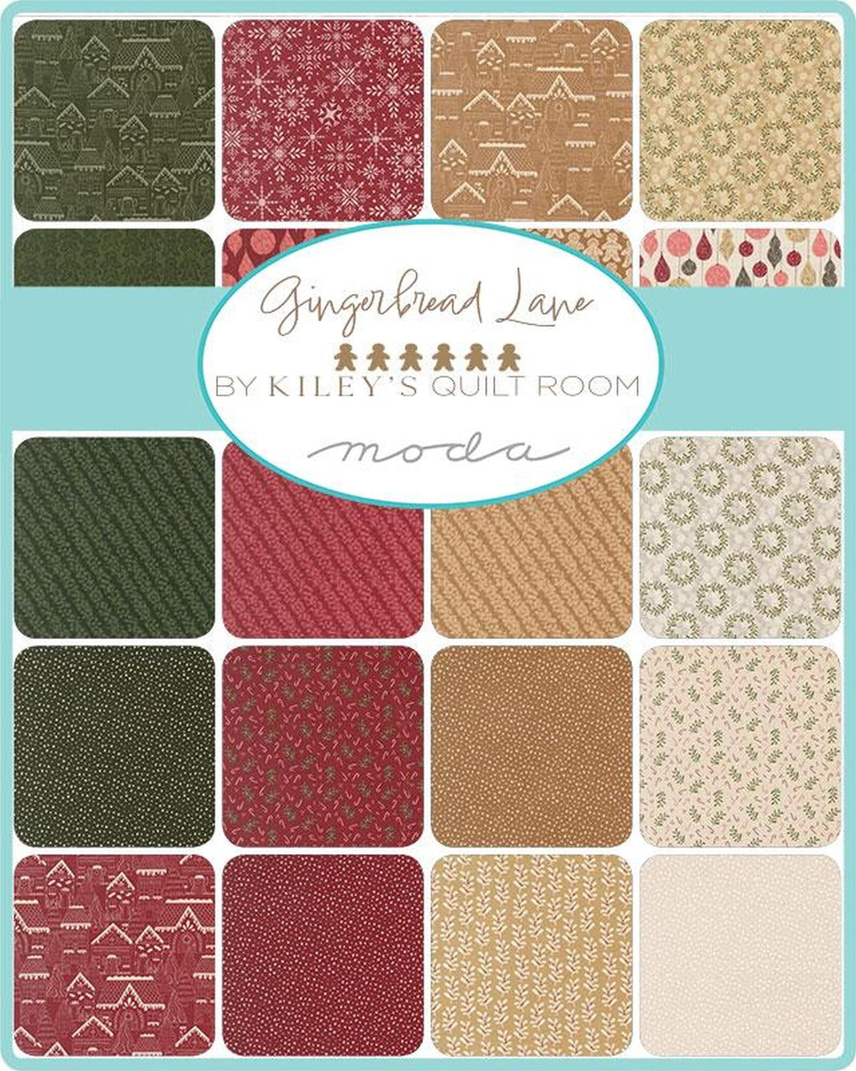 Gingerbread Lane 5" Charm Pack Moda