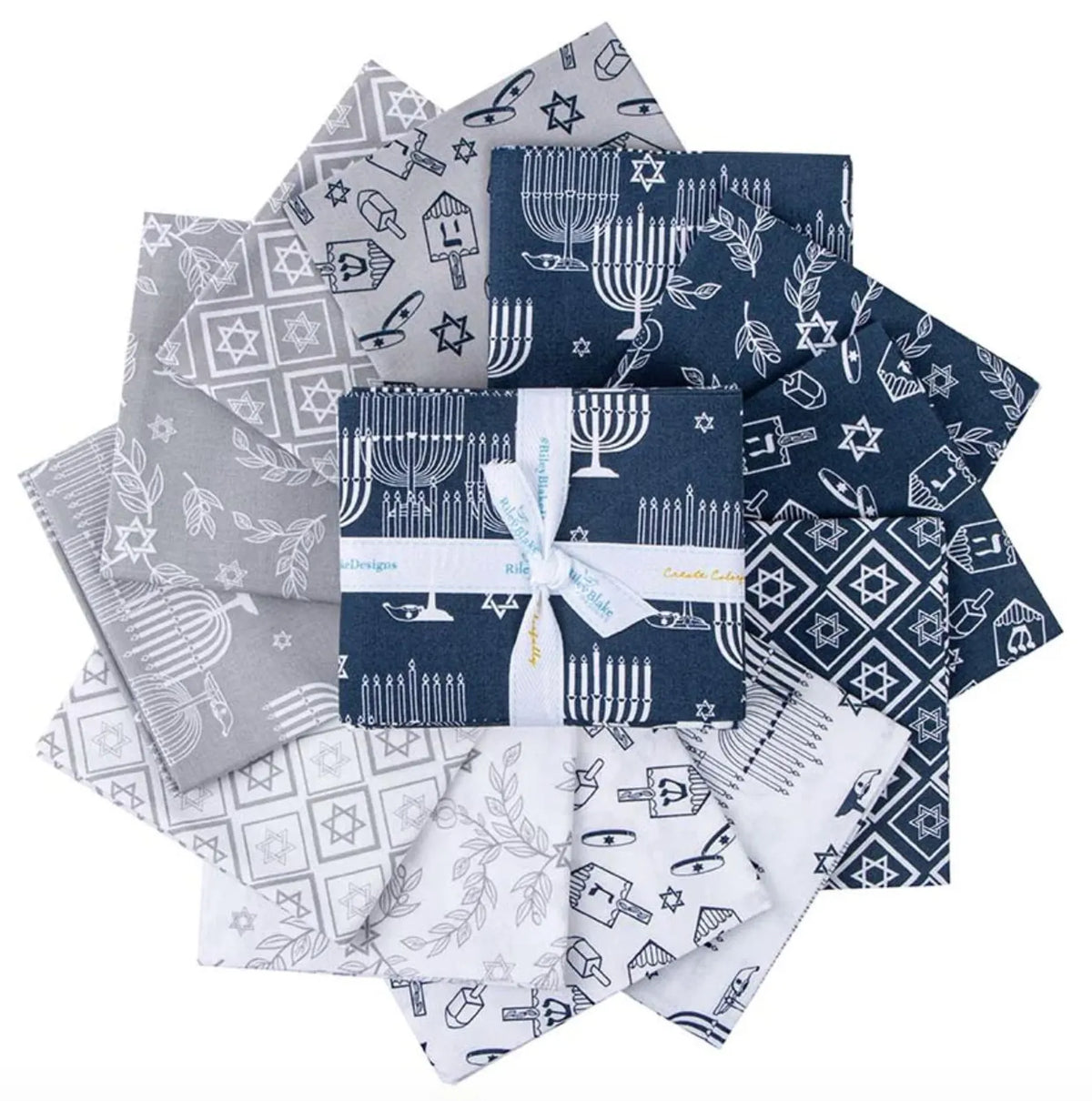 8 Nights, 8 Lights 12 Fat Quarter Bundle by Tara Reed for Riley Blake Designs FQ-16420-12