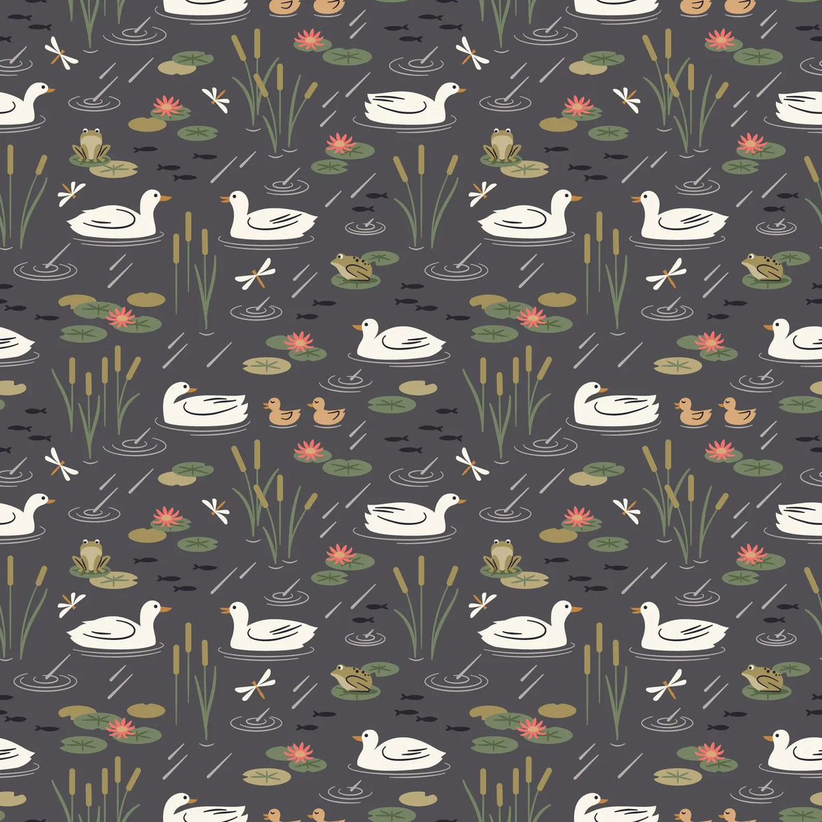 Spring Showers 228216 Duck Pond Ann Gardner Cloud9 Half Yard