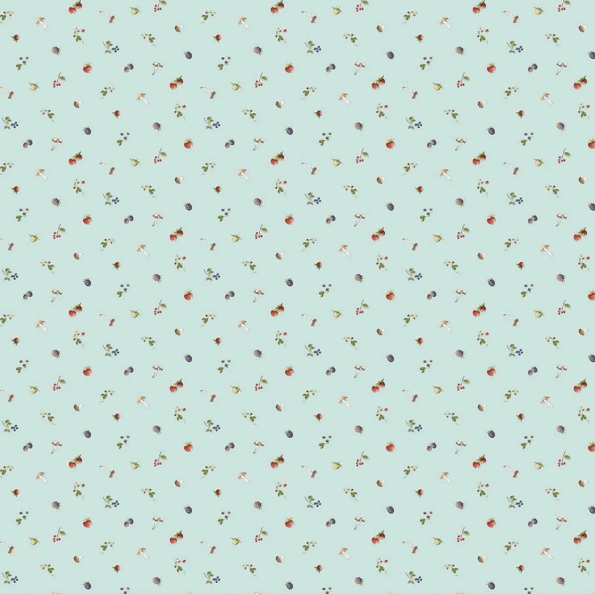Country Mouse DP29011­-42 Berry Toss Blue Northcott Half Yard