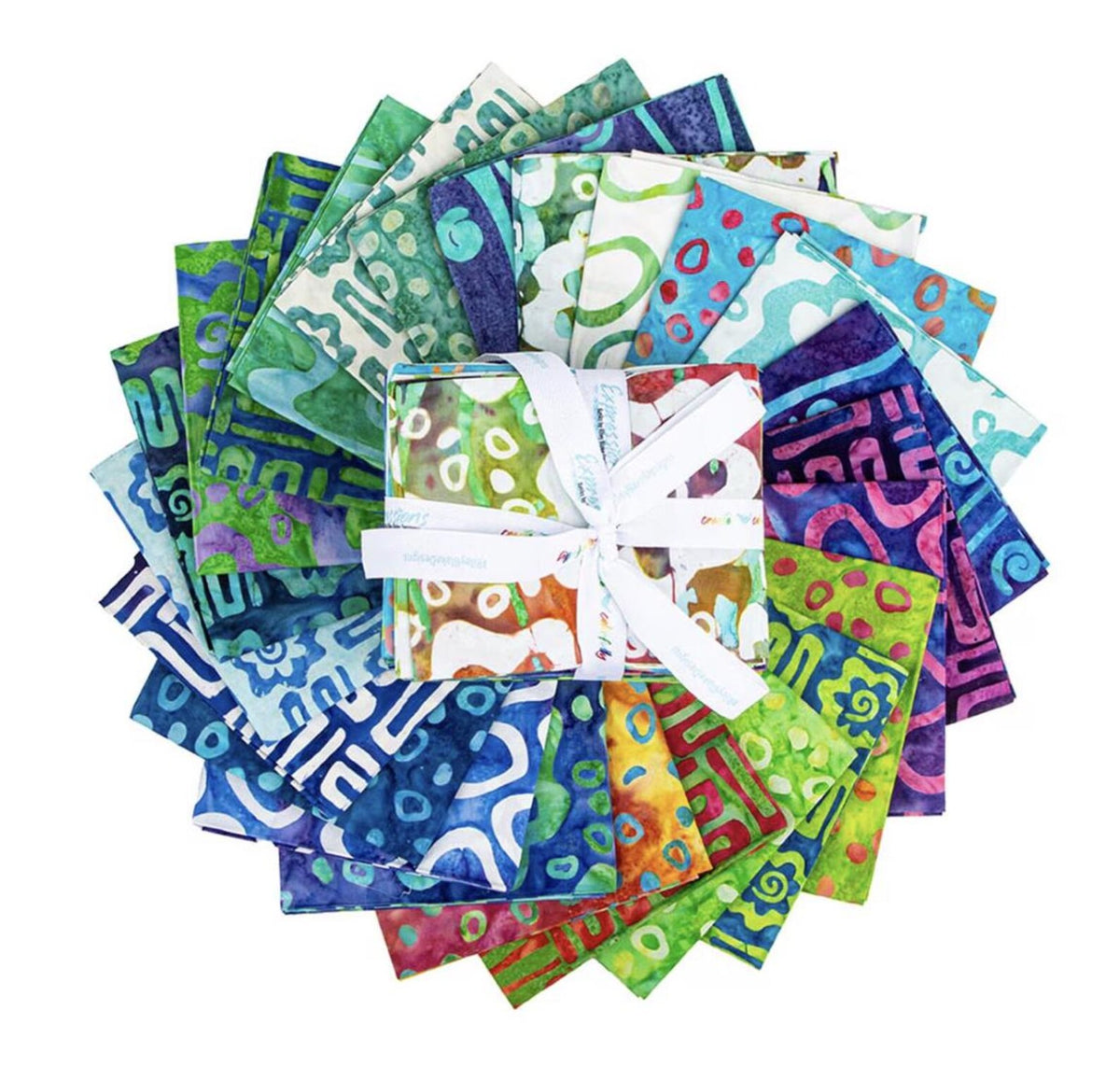 Batiks Bold in Bloom FQ­-23517-­24 Fat Quarter Fran Morgan Riley Blake