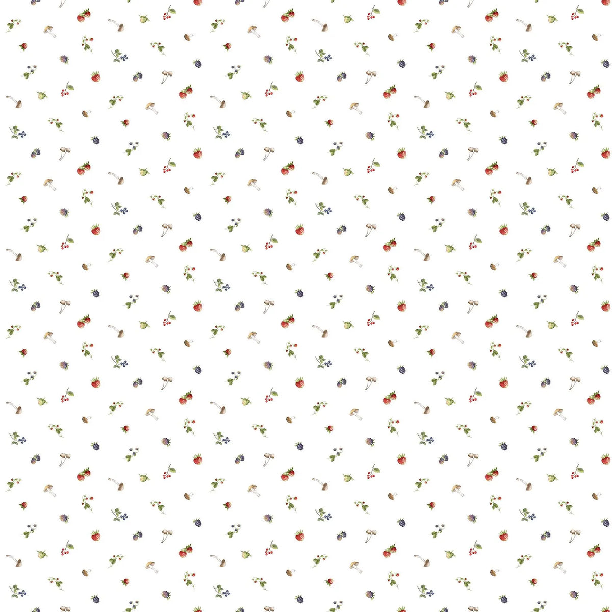 Country Mouse DP29011­-10 Berry Toss White Northcott Half Yard