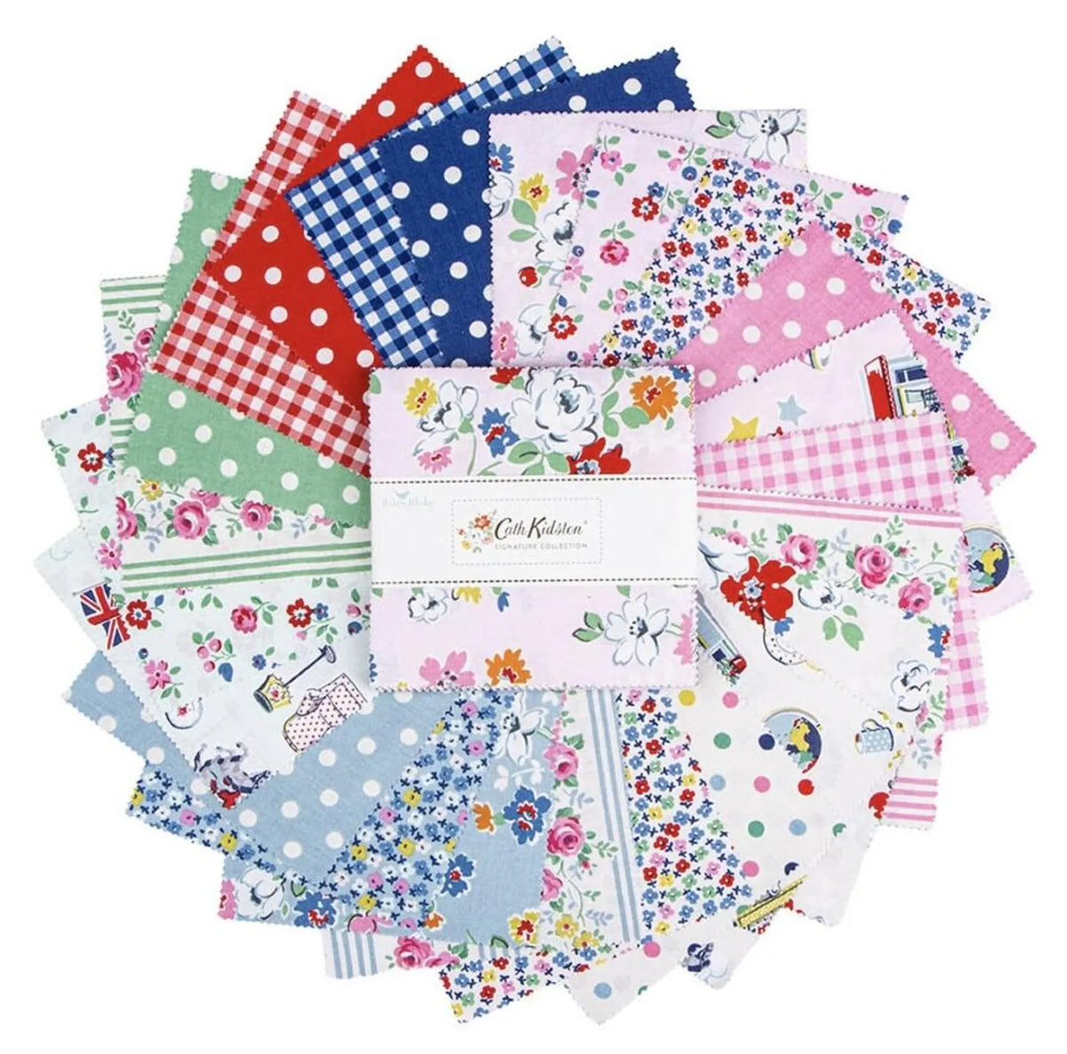 Cath Kidston Signature Collection 5" Stacker Charm Pack 5­-18370­-42 Riley Blake