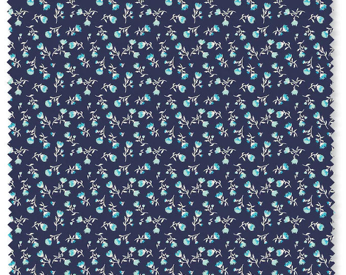 Cottage Garden 610137 Navy Cloud9 Half Yard