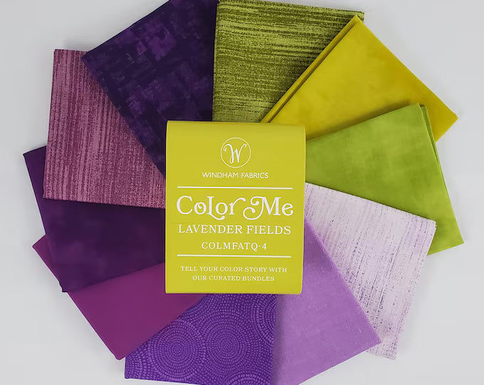 Color Me COLMFATQ-4 Lavender Fields Fat Quarter Whistler Studios Windham