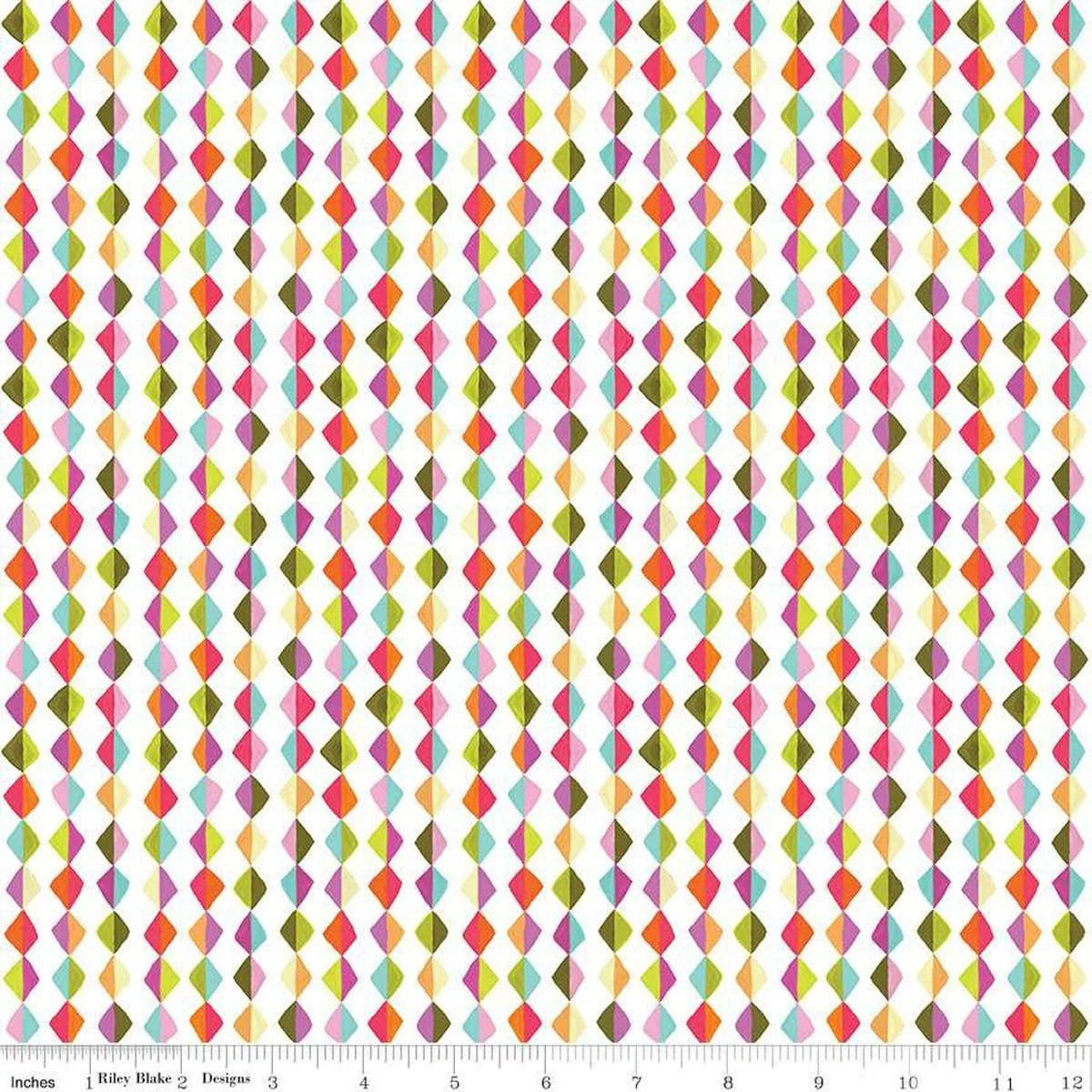 Zinnias Kites Geometric Diamonds Lila Tueller 2025 Riley Blake Half Yard