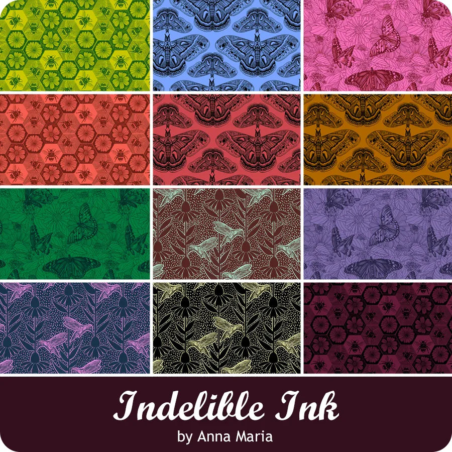 Indelible Ink Chips 5" Charm Pack Anna Maria Textiles