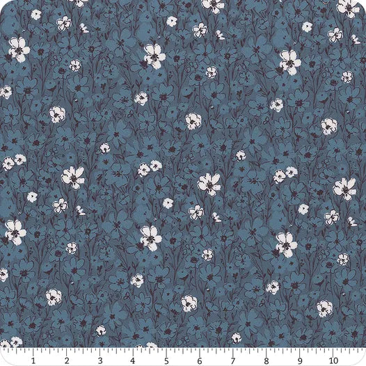 Jubilant 228519 Wildflowers Blue Alison Janssen Cloud9 Half Yard