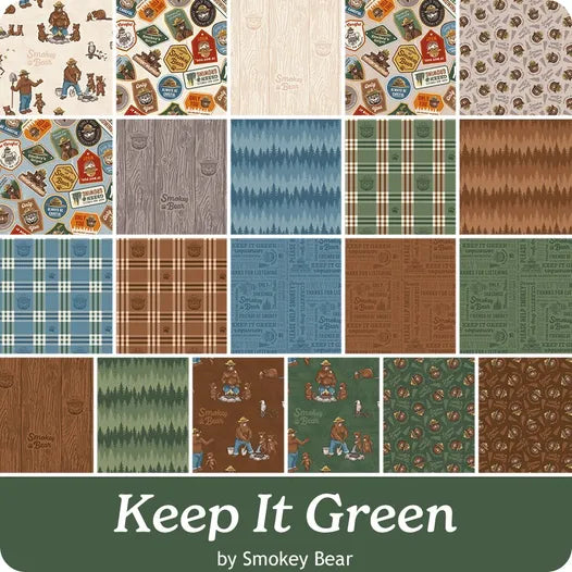 Keep It Green Plaid Brown C19123-BROWN Riley Blake Half Yard