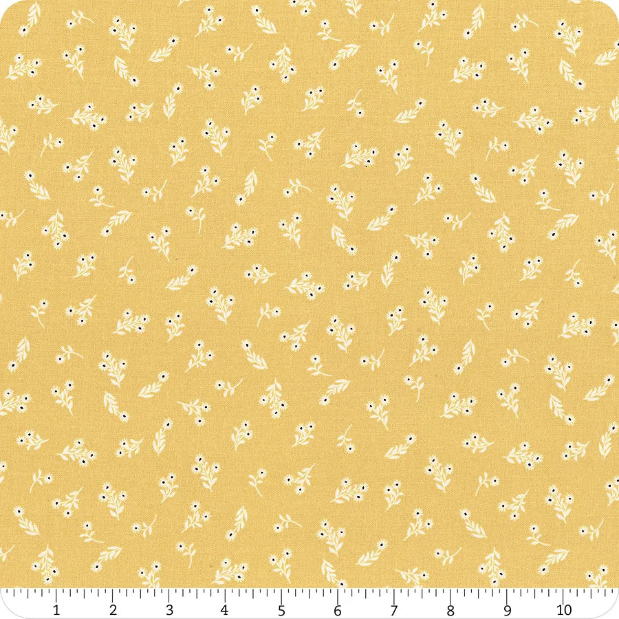 Lil Farm Friends Marigold Posies C17943-MARIGOLD Riley Blake Half Yard