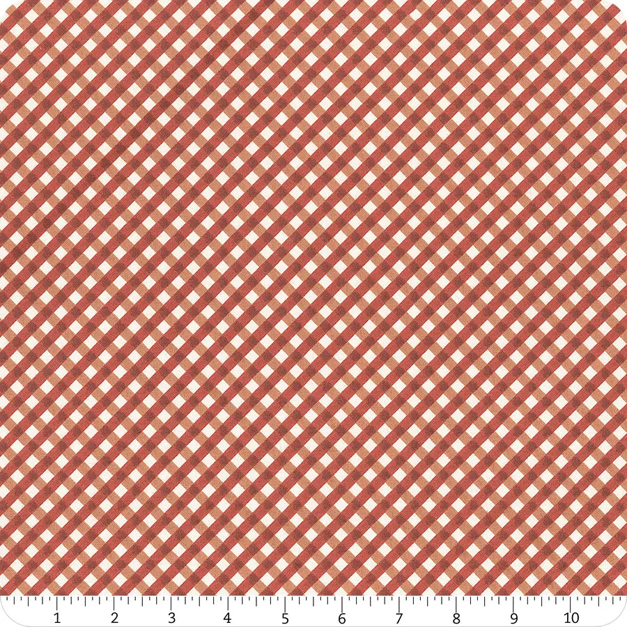 Lil Farm Friends Red Gingham C17944-RED Riley Blake Half Yard