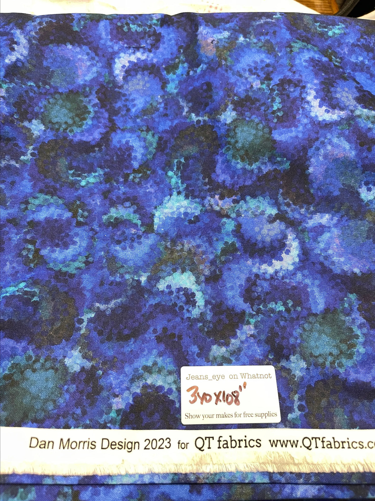 3 Yards 108" Wideback QT Fabrics Dan Morris Designs 2023 30171W
