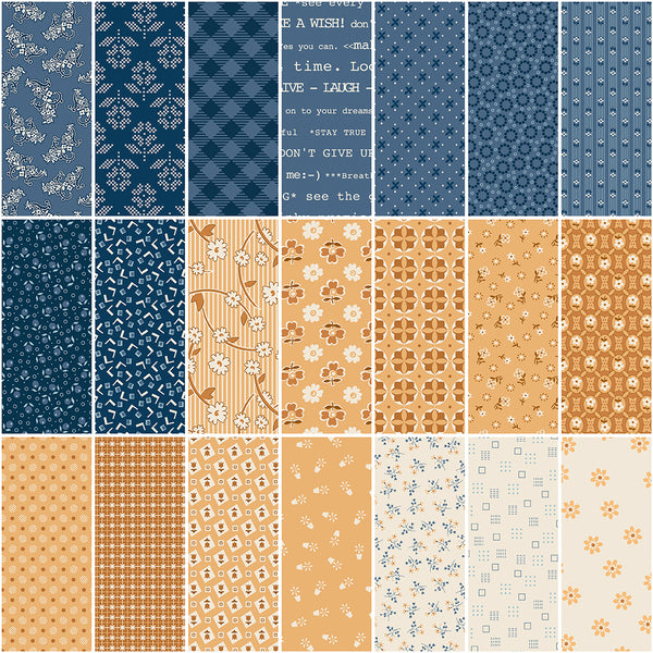 Denim & Daisy 5" Charm Pack Stacker 42 Pcs Lori Holt Riley Blake Designs 5­-18130­-42