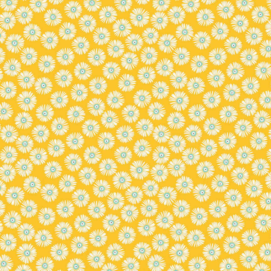 Hey Love Bug Love It Yellow McKenzie Elston Poppie Cotton BG25142 Half Yard