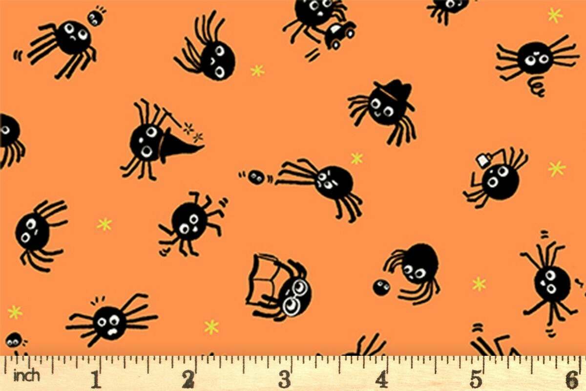 Freaky Familiars RS5191 13 Pumpkin Ruby Star Moda Half Yard