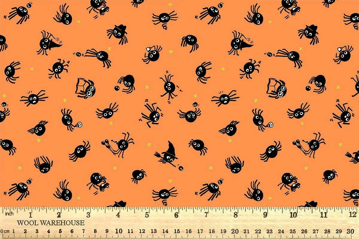 Freaky Familiars RS5191 13 Pumpkin Ruby Star Moda Half Yard