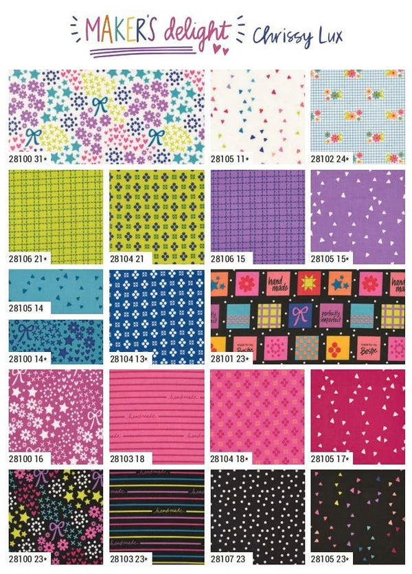 Makers Delight 35 Fat Quarter 28100AB Chrissy Lux Moda