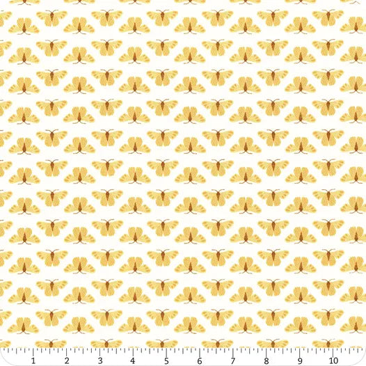 Meadow Moments Cream Butterflies C17234-CREAM Riley Blake Half Yard