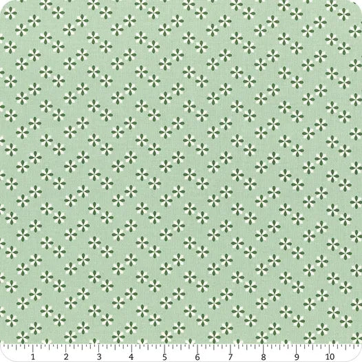 Meadow Moments Mint Flower Sprinkle C17235-MINT Half Yard