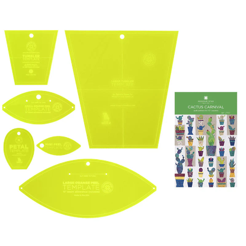 Missouri Star Cactus Carnival Template Bundle - 7 Pieces