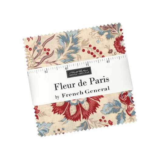 Fleur de Paris 5" Charm Pack French General for Moda Fabrics